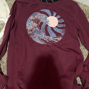 Art Class Burgundy Shirt